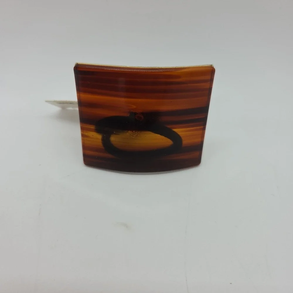 Faux Tortoise Shell Ponytail Hair Tie Accessory Made in France Unused  *READ*